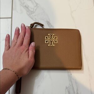 Tory Burch Brown Leather Clutch